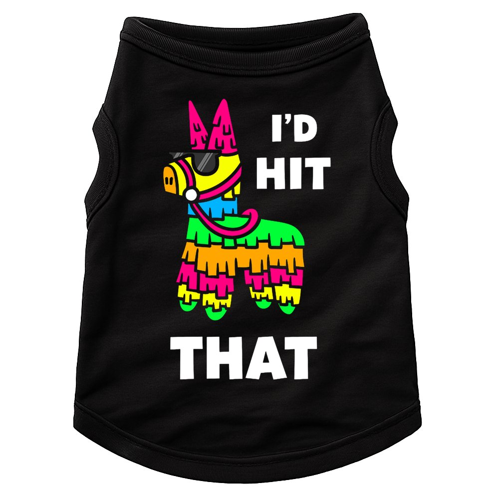 I'd Hit That Colorful Pinata Funny Doggie Tank