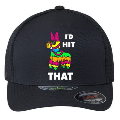 I'd Hit That Colorful Pinata Funny Flexfit Unipanel Trucker Cap