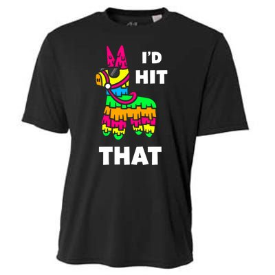 I'd Hit That Colorful Pinata Funny Cooling Performance Crew T-Shirt