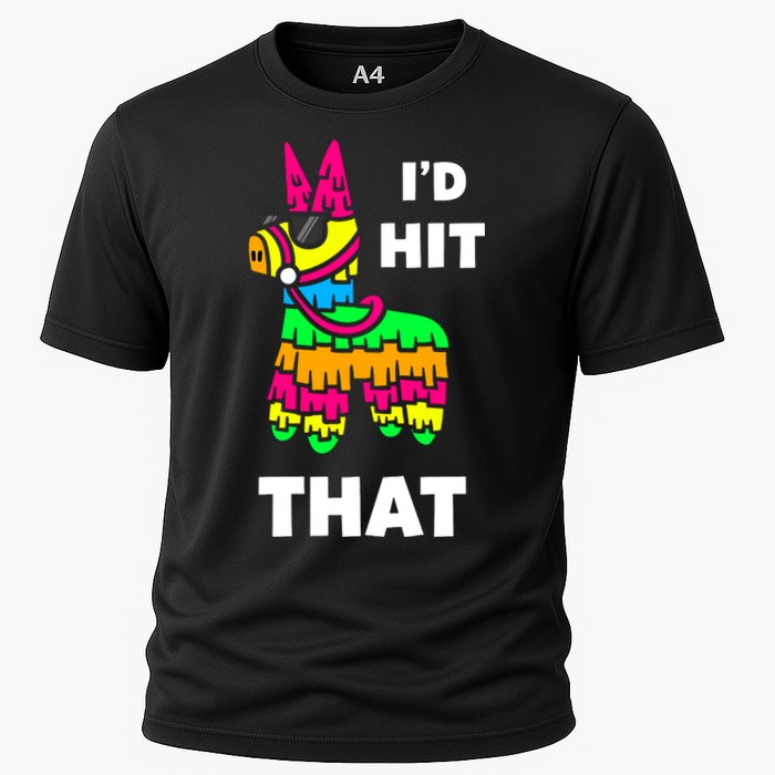 I'd Hit That Colorful Pinata Funny Cooling Performance Crew T-Shirt