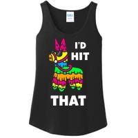 I'd Hit That Colorful Pinata Funny Ladies Essential Tank