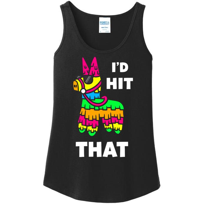 I'd Hit That Colorful Pinata Funny Ladies Essential Tank