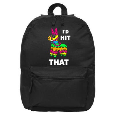 I'd Hit That Colorful Pinata Funny 16 in Basic Backpack