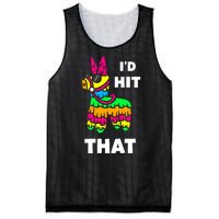 I'd Hit That Colorful Pinata Funny Mesh Reversible Basketball Jersey Tank