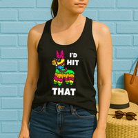 I'd Hit That Colorful Pinata Funny Womens Tank Top