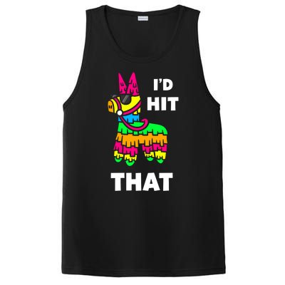 I'd Hit That Colorful Pinata Funny PosiCharge Competitor Tank