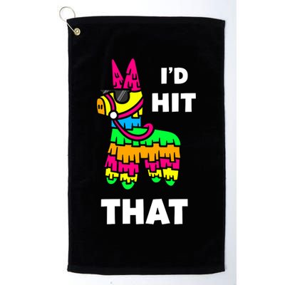 I'd Hit That Colorful Pinata Funny Golf Towel