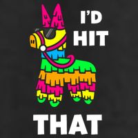 I'd Hit That Colorful Pinata Funny Golf Towel
