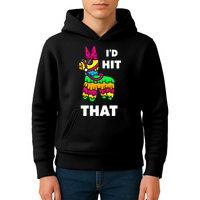 I'd Hit That Colorful Pinata Funny Kids Hoodie