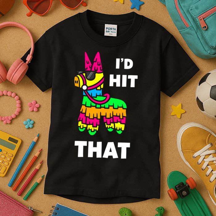 I'd Hit That Colorful Pinata Funny Kids T-Shirt