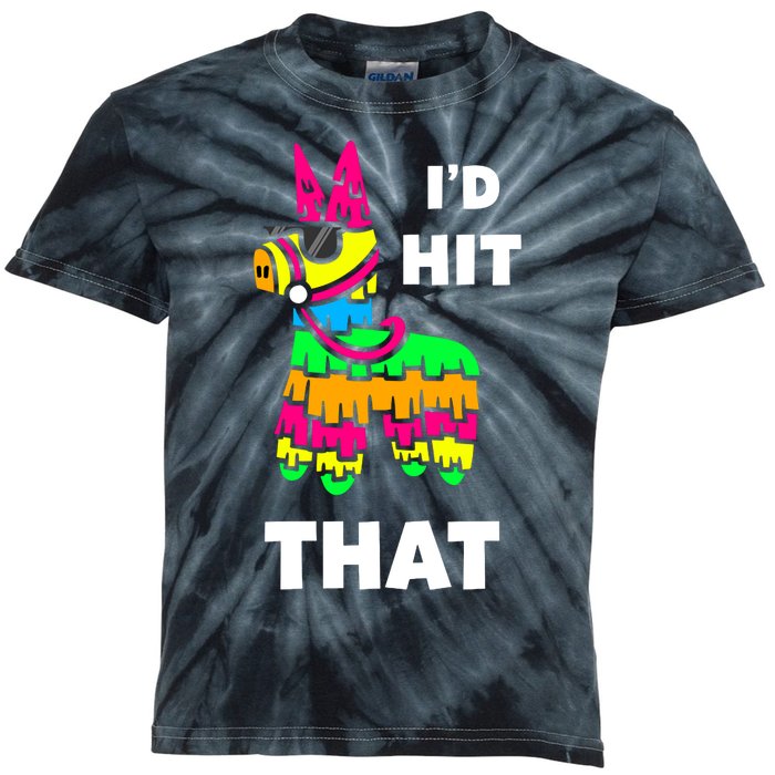 I'd Hit That Colorful Pinata Funny Kids Tie-Dye T-Shirt