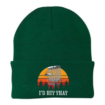 I'd Hit That Disc Golf Frisbee Disc Golfer Disc Golfing Knit Cap Winter Beanie