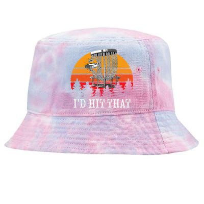 I'd Hit That Disc Golf Frisbee Disc Golfer Disc Golfing Tie-Dyed Bucket Hat