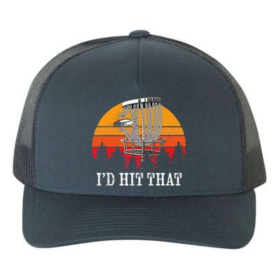 I'd Hit That Disc Golf Frisbee Disc Golfer Disc Golfing Yupoong Adult 5-Panel Trucker Hat