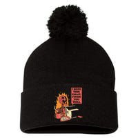 I Hope This Email Finds You Well Funny Skeleton Pom Pom 12in Knit Beanie