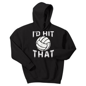 Id Hit That Summer Beach Volleyball Kids Hoodie