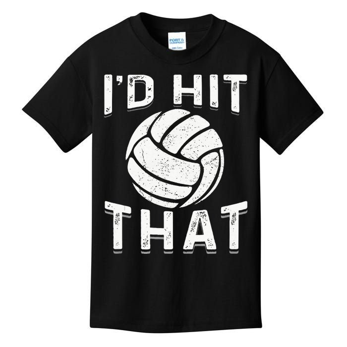 Id Hit That Summer Beach Volleyball Kids T-Shirt