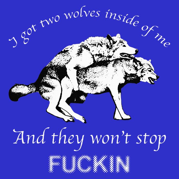 I Have Two Wolves Inside Of Me And They WonT Stop Fvcking Mousepad