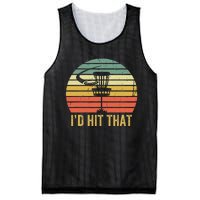 ID Hit That Funny Disc Golf Vintage Frisbee Disc Sport Mesh Reversible Basketball Jersey Tank