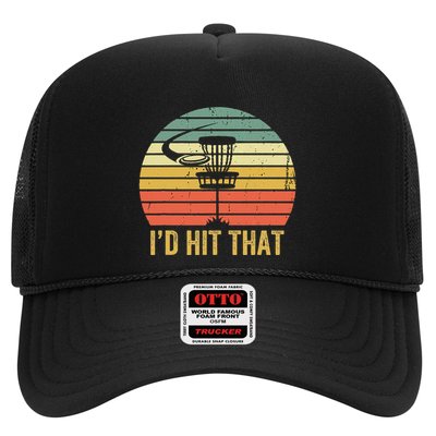 ID Hit That Funny Disc Golf Vintage Frisbee Disc Sport Trucker Hat