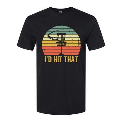 ID Hit That Funny Disc Golf Vintage Frisbee Disc Sport Softstyle CVC T-Shirt