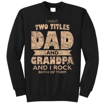 I Have Two Titles Dad And Grandpa Father's Day Best Grandpa Sweatshirt