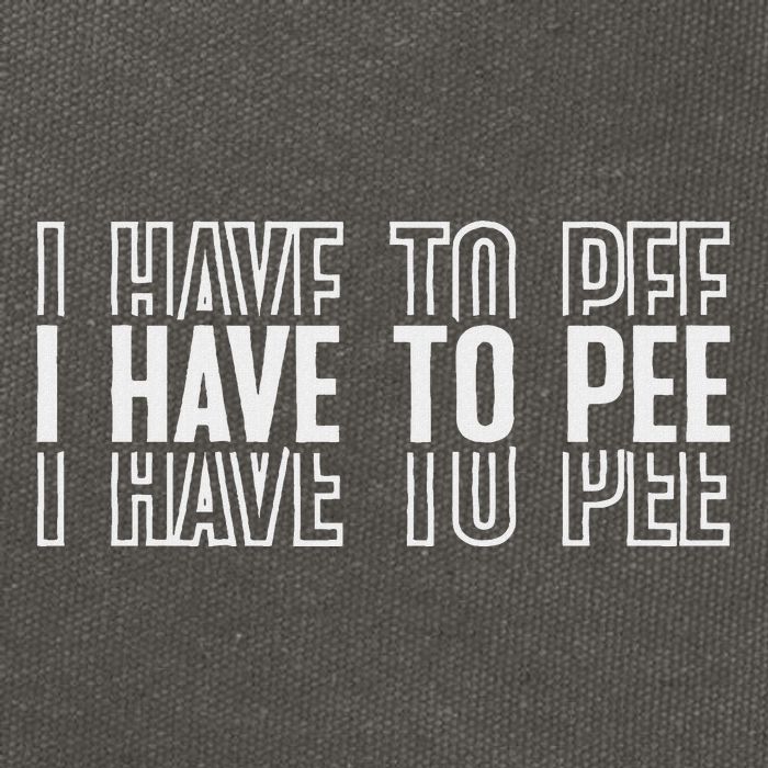 I Have To Pee Cotton Canvas Backpack