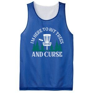 IM Here To Hit Trees And Curse Disc Golf Frisbee Cool Gift Mesh Reversible Basketball Jersey Tank