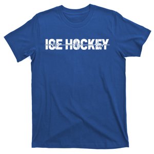 Ice Hockey Team Player Ekg Heartbeat Gift T-Shirt