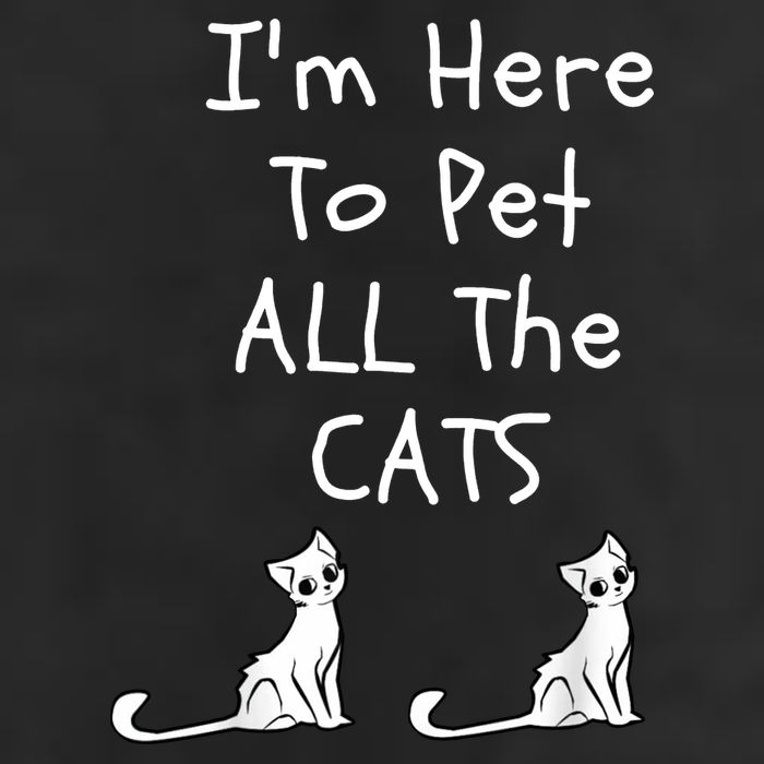 I'm Here To Pet All The Cats Cool Comfort Performance Bucket Hat
