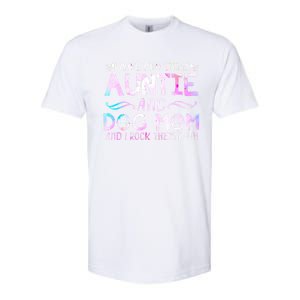 I Have Two Titles Auntie And Dog Mom Mother's Day Gift Softstyle CVC T-Shirt