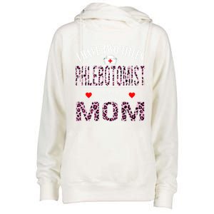 I Have Two Titles Nurse And Mom Phlebotomist Birthday Nurse Gift Womens Funnel Neck Pullover Hood