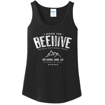 I Hiked The Beehive Trail Vintage Acadia National Park Ladies Essential Tank