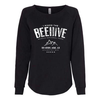 I Hiked The Beehive Trail Vintage Acadia National Park Womens California Wash Sweatshirt