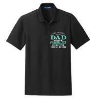 I Have Two Titles Dad And Pharmacist Pharmacy Student RPh Dry Zone Grid Polo