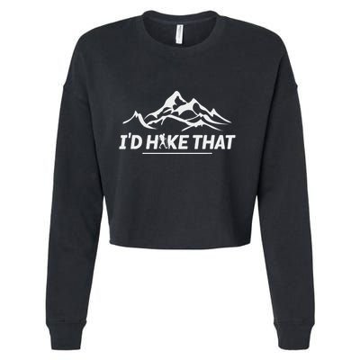 ID Hike That Adventure Cropped Pullover Crew