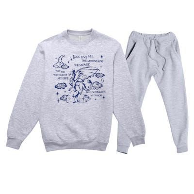 I Had The Time Of My Life Fighting Dragons With You Premium Crewneck Sweatsuit Set