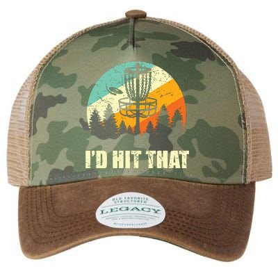 I'd Hit That Funny Disc Golf Vintage Frisbee Disc Sport Legacy Tie Dye Trucker Hat