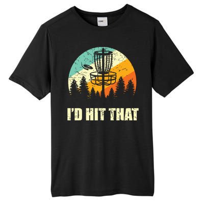 I'd Hit That Funny Disc Golf Vintage Frisbee Disc Sport Tall Fusion ChromaSoft Performance T-Shirt