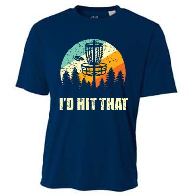 I'd Hit That Funny Disc Golf Vintage Frisbee Disc Sport Cooling Performance Crew T-Shirt