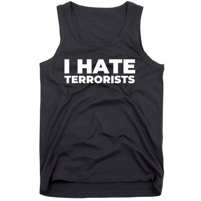 I Hate Terrorists Tank Top