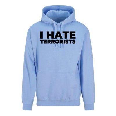 I Hate Terrorists Unisex Surf Hoodie