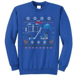 Ice Hockey Ugly Christmas Sweater Ball Sports Player Cute Gift Sweatshirt