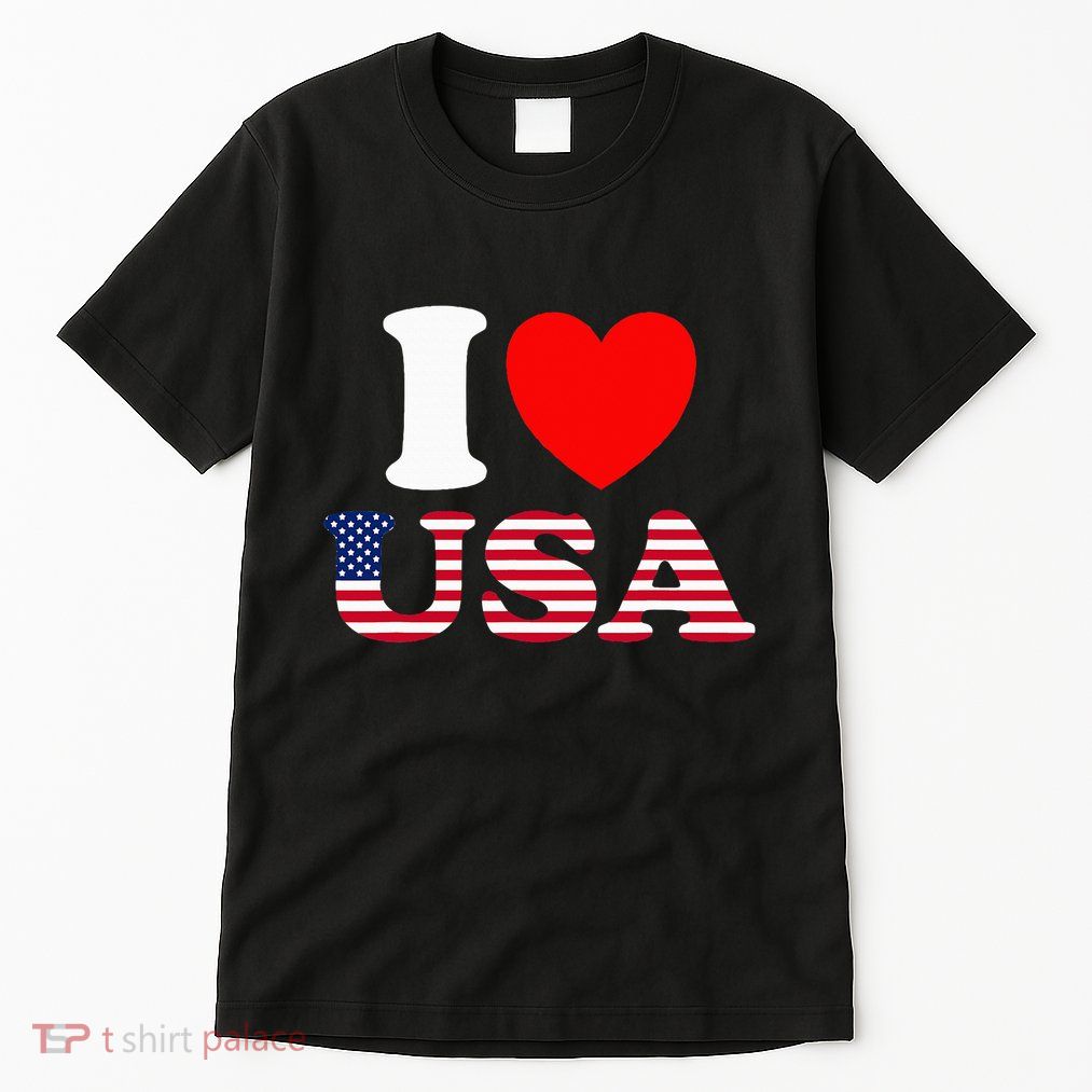 I Heart USA I Love USA Fun United States Of America Tall T-Shirt