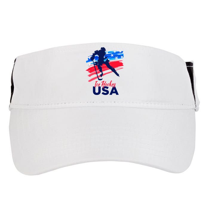 Ice Hockey USA Support The Team USA Flag Hockey Lover Adult Drive Performance Visor