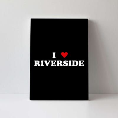 I Heart USA City I Love Riverside Canvas