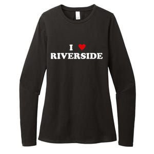 I Heart USA City I Love Riverside Womens CVC Long Sleeve Shirt