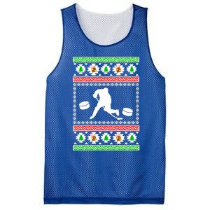 Ice Hockey Ugly Christmas Gift For Son Daughter Funny Gift Mesh Reversible Basketball Jersey Tank