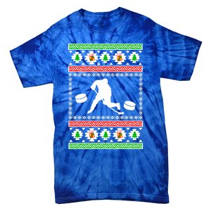 Ice Hockey Ugly Christmas Gift For Son Daughter Funny Gift Tie-Dye T-Shirt