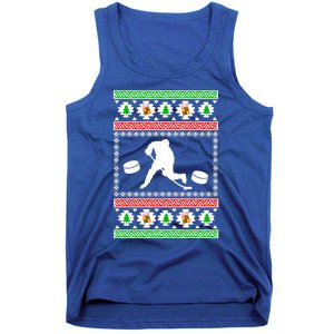 Ice Hockey Ugly Christmas Gift For Son Daughter Funny Gift Tank Top